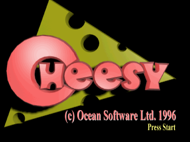 Cheesy title screen for Playstation